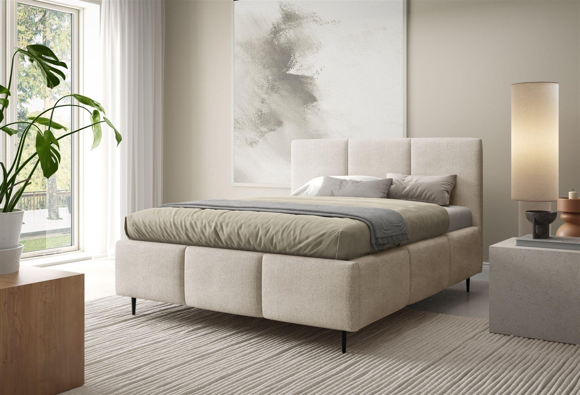 wohnli-moebel-suche-800001549204-1 POLSTERBETT Miami Textil Fun Möbel Möbel > Betten > Polsterbetten Beige
