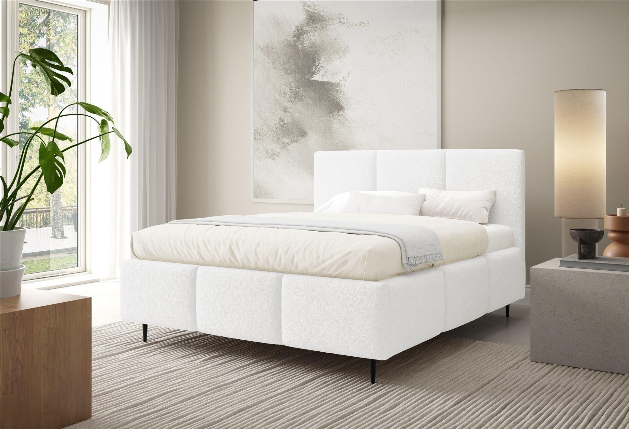 wohnli-moebel-suche-800001549407-1 POLSTERBETT Miami Komplettset Textil Fun Möbel Möbel > Betten > Polsterbetten Weiß