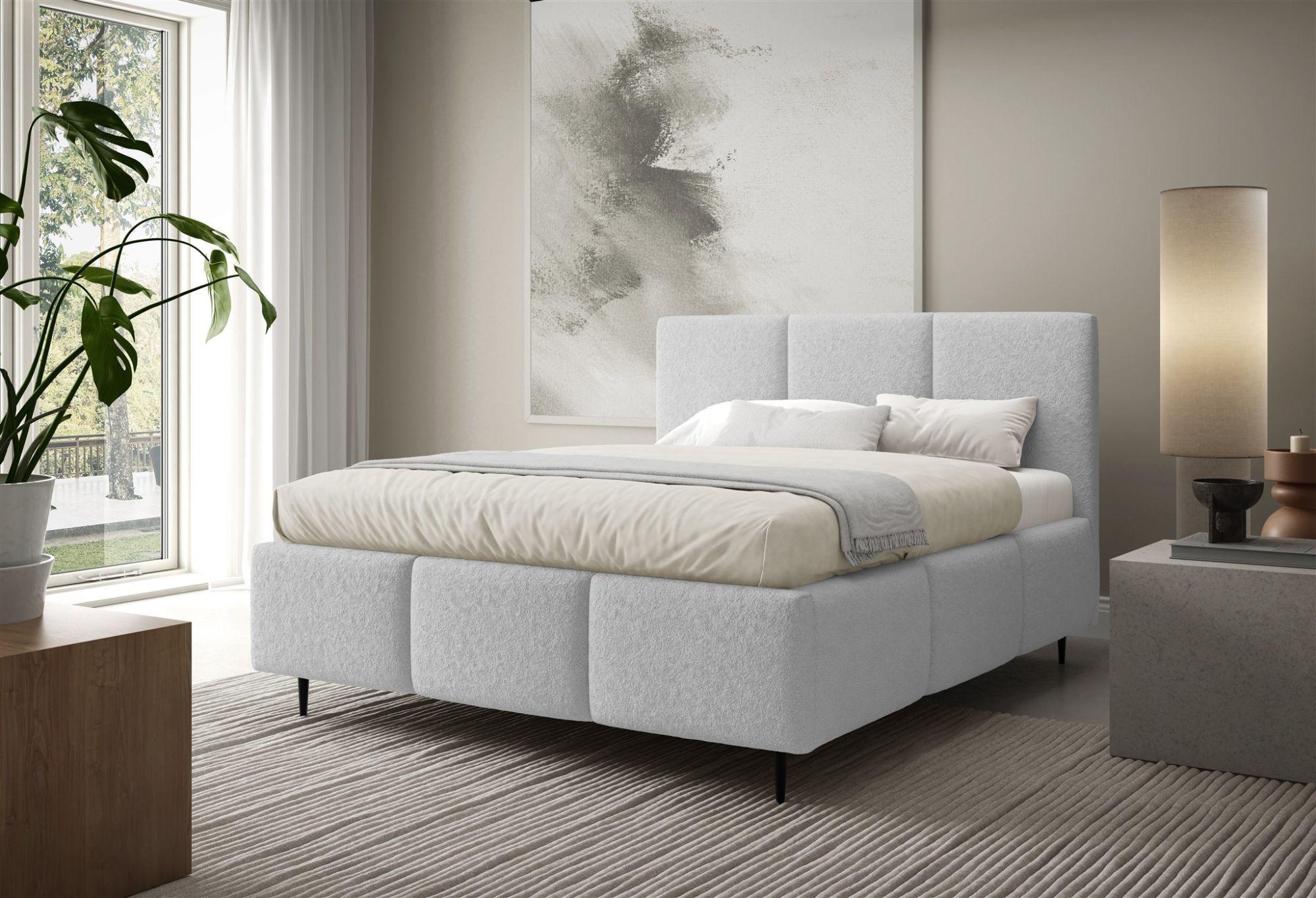 wohnli-moebel-suche-800001549430-1 POLSTERBETT Miami Komplettset Textil Fun Möbel Möbel > Betten > Polsterbetten Grau