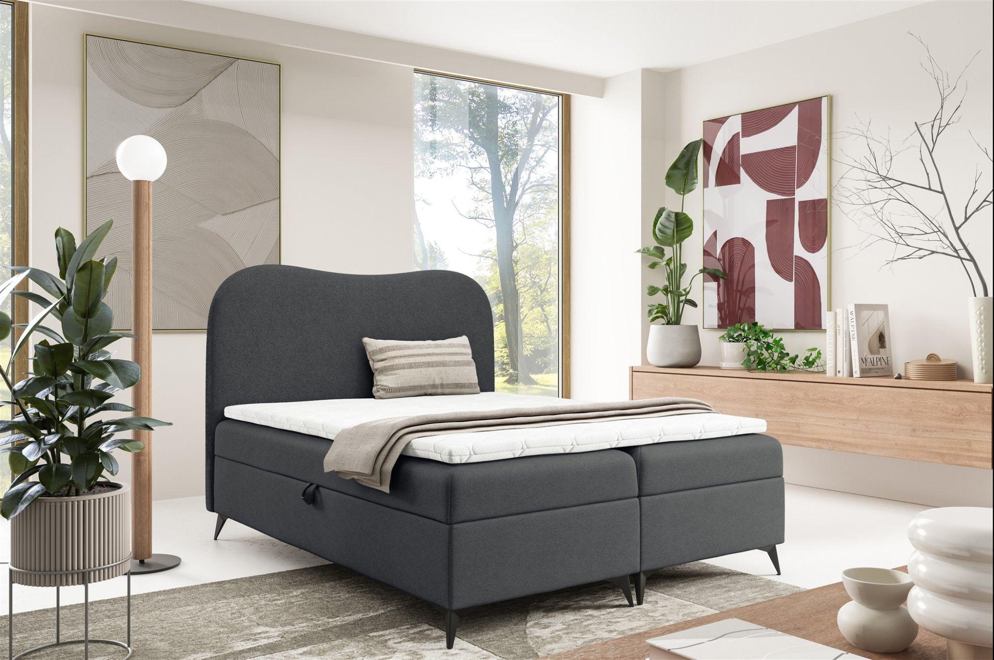 wohnli-moebel-suche-800001549639-1 BOXBETT Blair Premium Textil Fun Möbel Möbel > Betten > Boxspringbetten Grau
