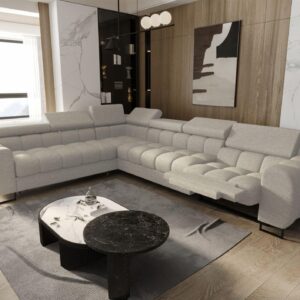 ECKSOFA Bastien Relax Textil Fun Möbel Möbel > Sofas & Couches > Wohnlandschaften > Ecksofas Beige