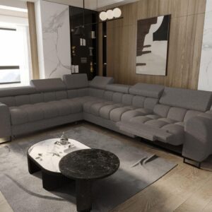 wohnli-moebel-suche-800001549724-1 ECKSOFA Bastien Relax Textil Fun Möbel Möbel > Sofas & Couches > Wohnlandschaften > Ecksofas Grau