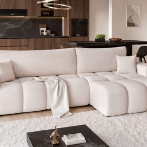 ECKSOFA Anabel Max Mit Schlaffunktion Textil Fun Möbel Möbel > Sofas & Couches > Wohnlandschaften > Ecksofas Weiß