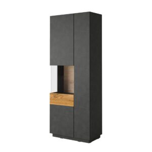 wohnli-moebel-suche-800001550643 Wohnli Möbelsuche - VITRINE Andrea Anthrazitgrau und Holz