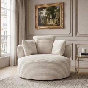 SESSEL weicher cordstoff taschenfederkern & komprimierte lieferung Textil Urban Meuble Möbel > Sessel > Polstersessel Beige