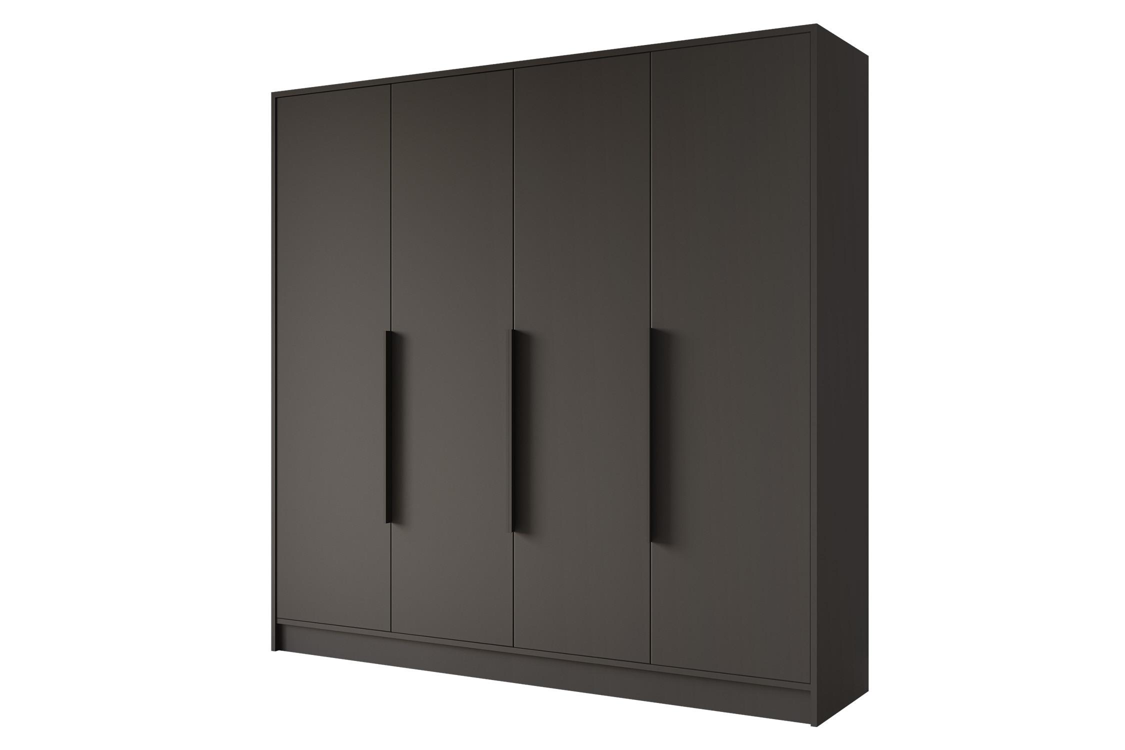 wohnli-moebel-suche-800001554812 Wohnli Möbelsuche - KLEIDERSCHRANK - PORTO - 200 - Schwarz