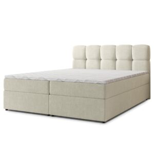 Wohnli Möbelsuche - BOXBETT MERU 140x200 cm mit Matratze und Topper - Creme