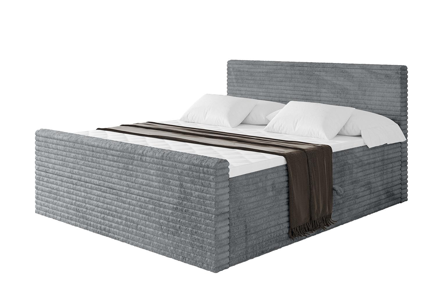wohnli-moebel-suche-800001593032 Wohnli Möbelsuche - BOXBETT mit Matratze H4 und Lattenrost - TOLO-Z-v1 - 120x200 Cord - Dunkelgrau