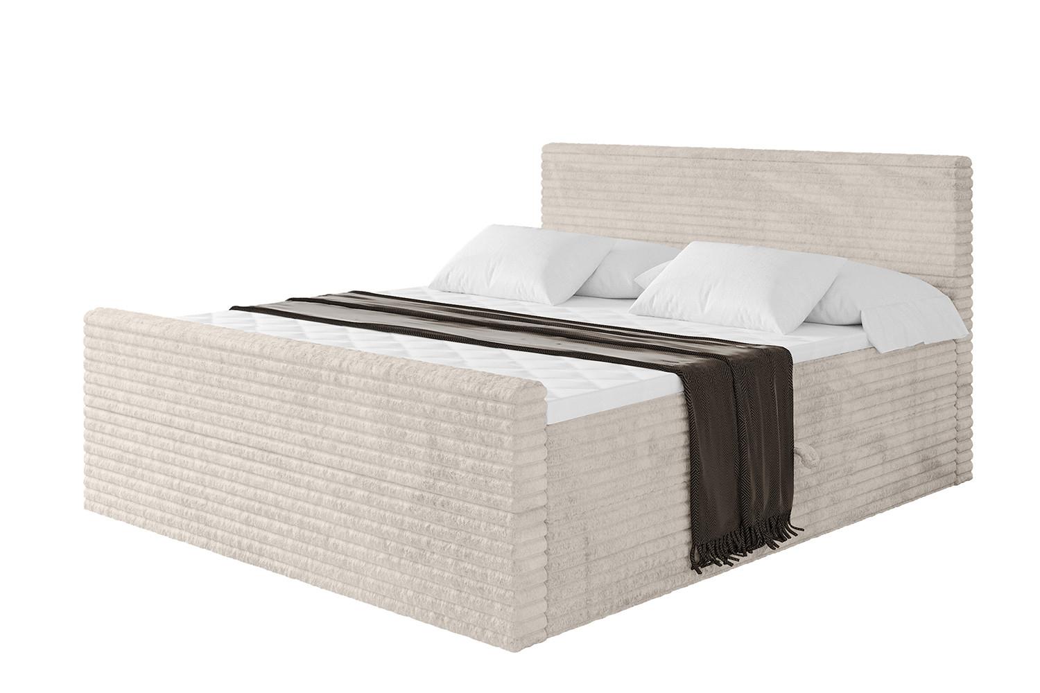 wohnli-moebel-suche-800001593035 Wohnli Möbelsuche - BOXBETT mit Matratze H4 und Lattenrost - TOLO-Z-v1 - 140x200 Cord - Creme