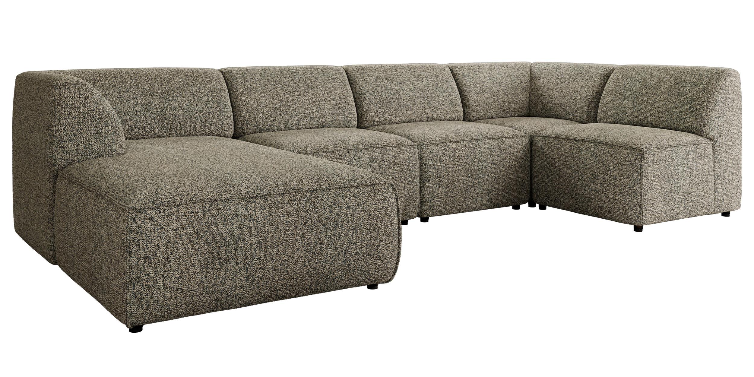 wohnli-moebel-suche-800001599674 Wohnli Möbelsuche - WOHNLANDSCHAFT MODARO U 5M - Grau Struktur - Links