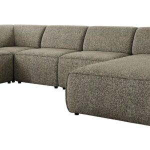 wohnli-moebel-suche-800001599696 Wohnli Möbelsuche - WOHNLANDSCHAFT MODARO U 5M - Grau Struktur - Rechts