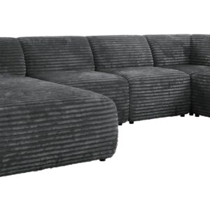 wohnli-moebel-suche-800001599810 Wohnli Möbelsuche - WOHNLANDSCHAFT MODARO U 5M - Dunkelgrau Cord - Links