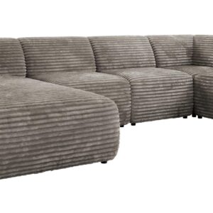 wohnli-moebel-suche-800001599817 Wohnli Möbelsuche - WOHNLANDSCHAFT MODARO U 5M - Hellbraun Cord - Links