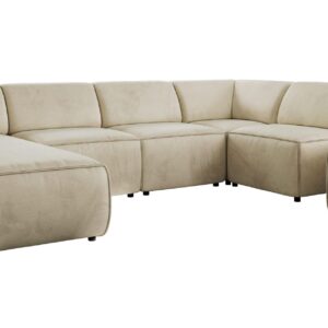 wohnli-moebel-suche-800001599878 Wohnli Möbelsuche - WOHNLANDSCHAFT MODARO U 6M - Beige Velvet - Links
