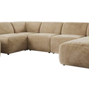 wohnli-moebel-suche-800001599881 Wohnli Möbelsuche - WOHNLANDSCHAFT MODARO U 6M - Beige Plüsch - Rechts