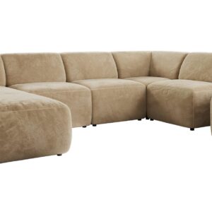 wohnli-moebel-suche-800001599888 Wohnli Möbelsuche - WOHNLANDSCHAFT MODARO U 6M - Beige Plüsch - Links