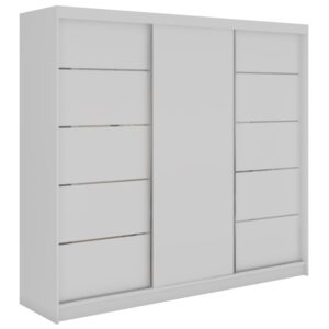 Wohnli Möbelsuche - SCHWEBETÜRENSCHRANK 240 - MACEDONIA - Weiß