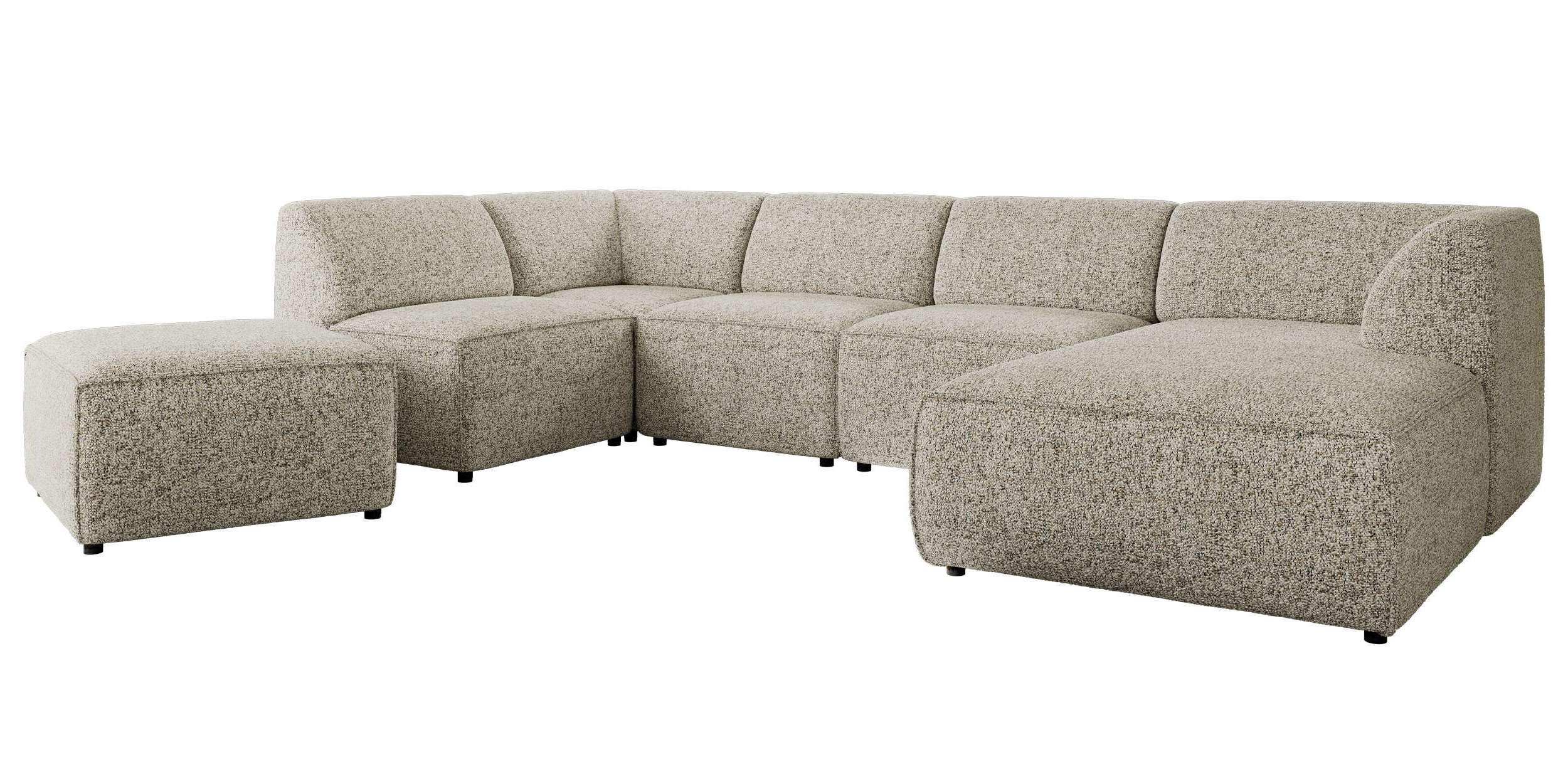 wohnli-moebel-suche-800001599979 Wohnli Möbelsuche - WOHNLANDSCHAFT MODARO U 6M - Beige Struktur - Rechts