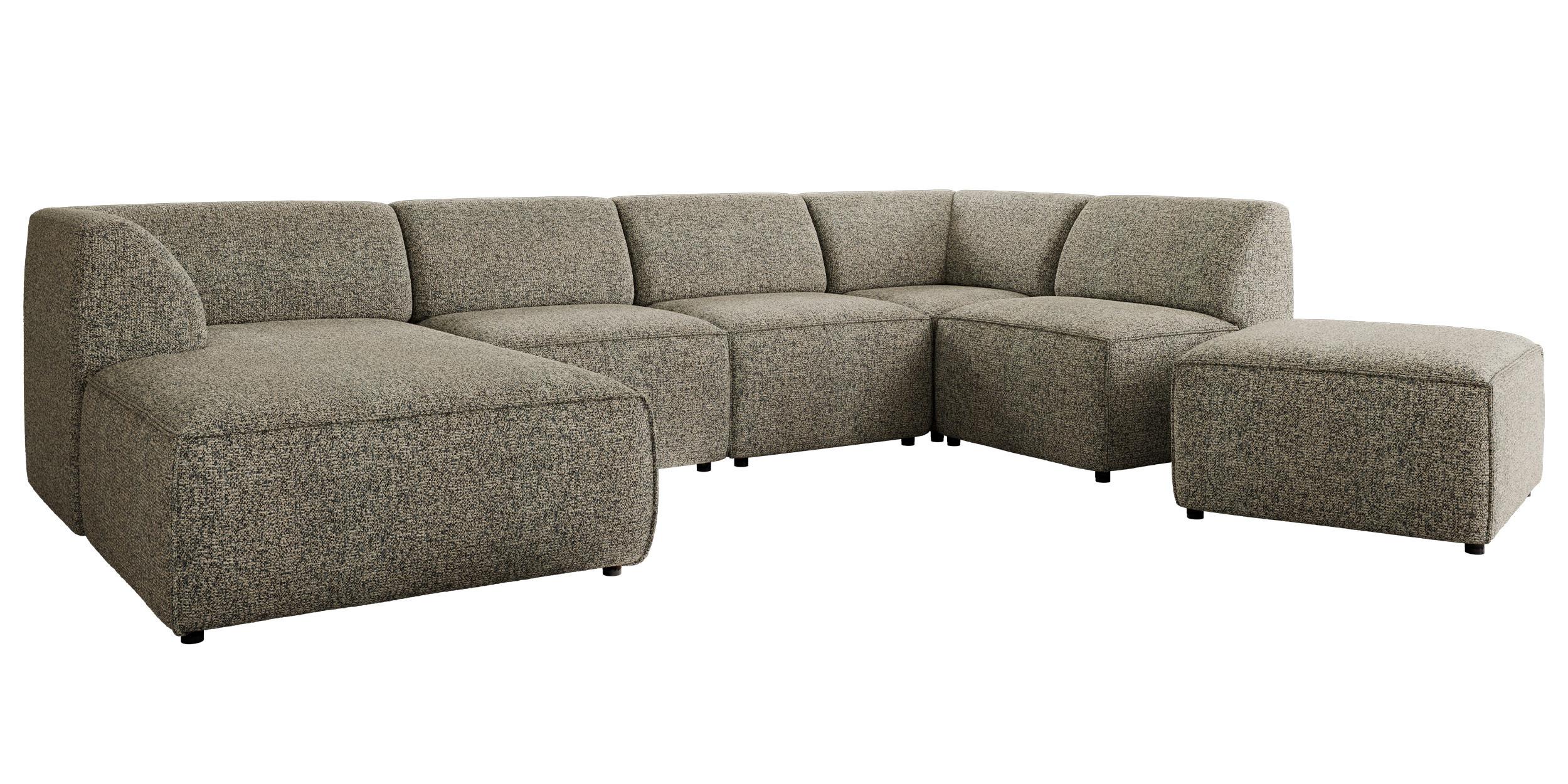 wohnli-moebel-suche-800001599989 Wohnli Möbelsuche - WOHNLANDSCHAFT MODARO U 6M - Grau Struktur - Links