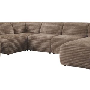 wohnli-moebel-suche-800001600018 Wohnli Möbelsuche - WOHNLANDSCHAFT MODARO U 6M - Braun Cord - Rechts