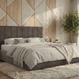 POLSTERBETT TENARDO CLASSIC 160/200 - Braun Velvet - ohne Matratze Textil MKS Möbel > Betten > Polsterbetten Braun