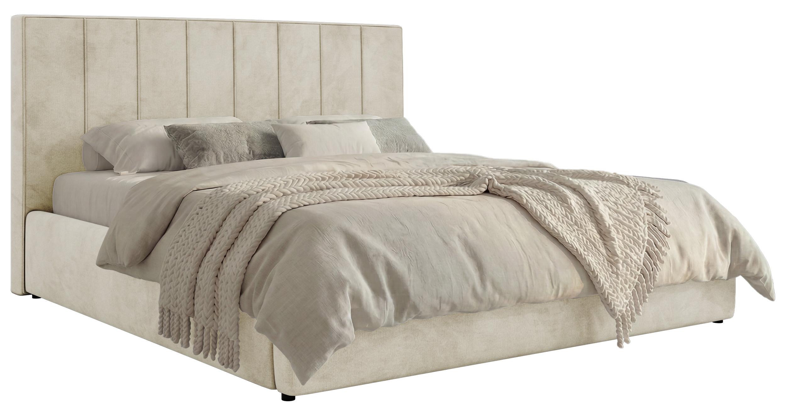 wohnli-moebel-suche-800001605519 Wohnli Möbelsuche - POLSTERBETT TENARDO CLASSIC 160/200 - Beige Velvet - mit Pocket-Matratze