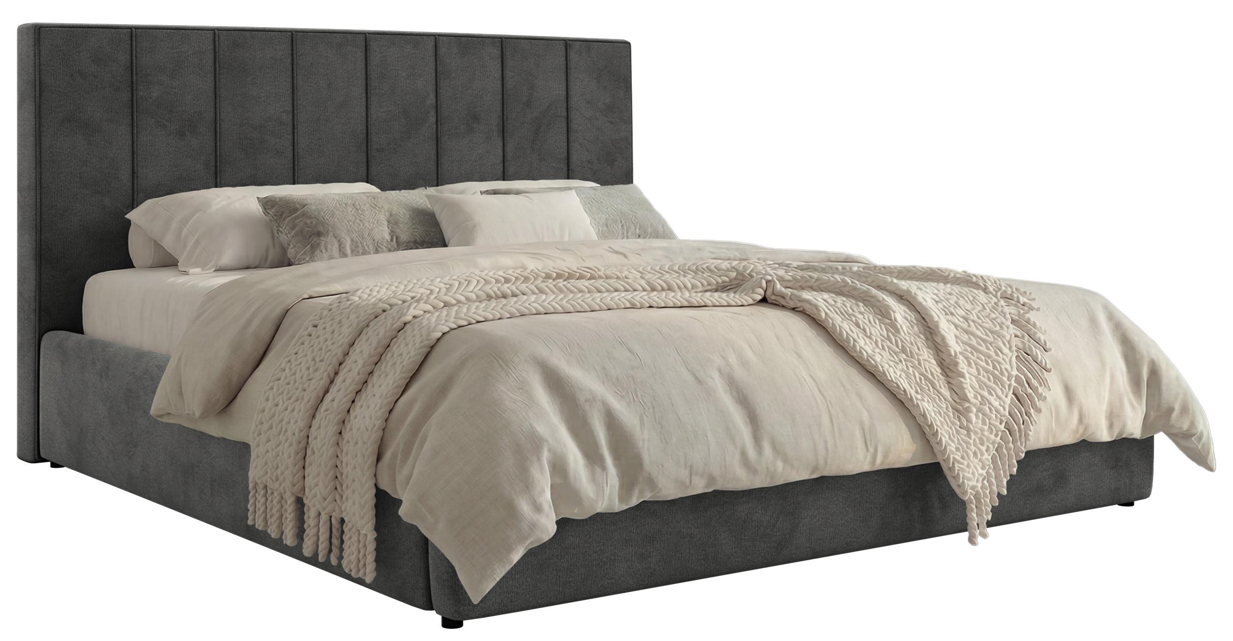 wohnli-moebel-suche-800001605527 Wohnli Möbelsuche - POLSTERBETT TENARDO CLASSIC 200/200 - Dunkelgrau Velvet - ohne Matratze