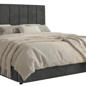 Wohnli Möbelsuche - POLSTERBETT TENARDO CLASSIC 200/200 - Dunkelgrau Velvet - mit Pocket-Matratze