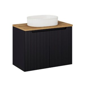 wohnli-moebel-suche-800001605792 Wohnli Möbelsuche - WASCHTISCH 80cm Riva Schwarz und Holz