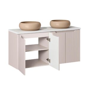 wohnli-moebel-suche-800001605836-1 DOPPELWASCHTISCH 120cm Riva Kaschmir Holzwerkstoff Petits-meubles Möbel > Schränke > Badezimmerschränke > Waschtische Beige