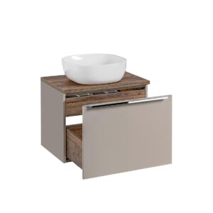 wohnli-moebel-suche-800001606014-1 WASCHTISCH 60cm Éros Taupe Holzwerkstoff Petits-meubles Möbel > Schränke > Badezimmerschränke > Waschtische Taupe