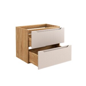 wohnli-moebel-suche-800001606125-1 WASCHTISCH 71cm Mallory Beige und Holz Holzwerkstoff Petits-meubles Möbel > Schränke > Badezimmerschränke > Waschtische Braun