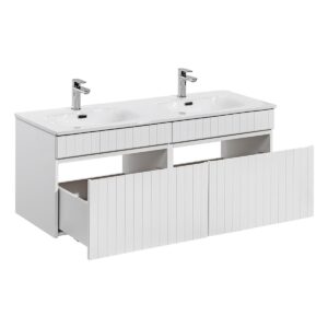 wohnli-moebel-suche-800001606127-1 DOPPELWASCHTISCH 120cm Zelie Weiß Holzwerkstoff Petits-meubles Möbel > Schränke > Badezimmerschränke > Waschtische Weiß