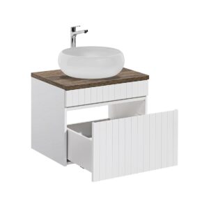 wohnli-moebel-suche-800001606154-1 WASCHTISCH 60cm Zelie Weiß Holzwerkstoff Petits-meubles Möbel > Schränke > Badezimmerschränke > Waschtische Weiß