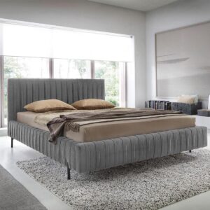 BOXBETT 180/200 Ori Grau Holz Petits-meubles Möbel > Betten > Boxspringbetten Grau