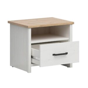 wohnli-moebel-suche-800001606353-1 NACHTTISCH Aksel Weiß Holzwerkstoff Petits-meubles Möbel > Kommoden & Schubladenschränke > Nachttische Weiß