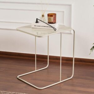 BEISTELLTISCH mit metallplatte 57/47/46 cm Metall Calicosy Möbel > Tische > Beistelltische Taupe