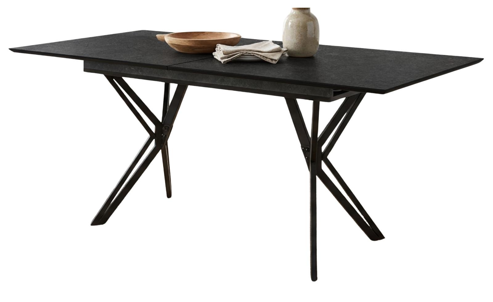 Wohnli Möbelsuche - ESSTISCH Stein grau dunkel 160/200 cm