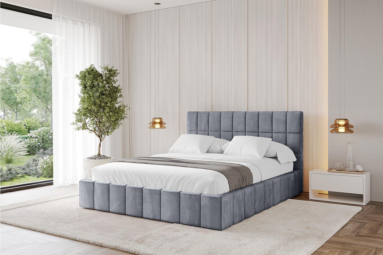 Boxbett ohne Matratze - AMEA 140x200 Grau