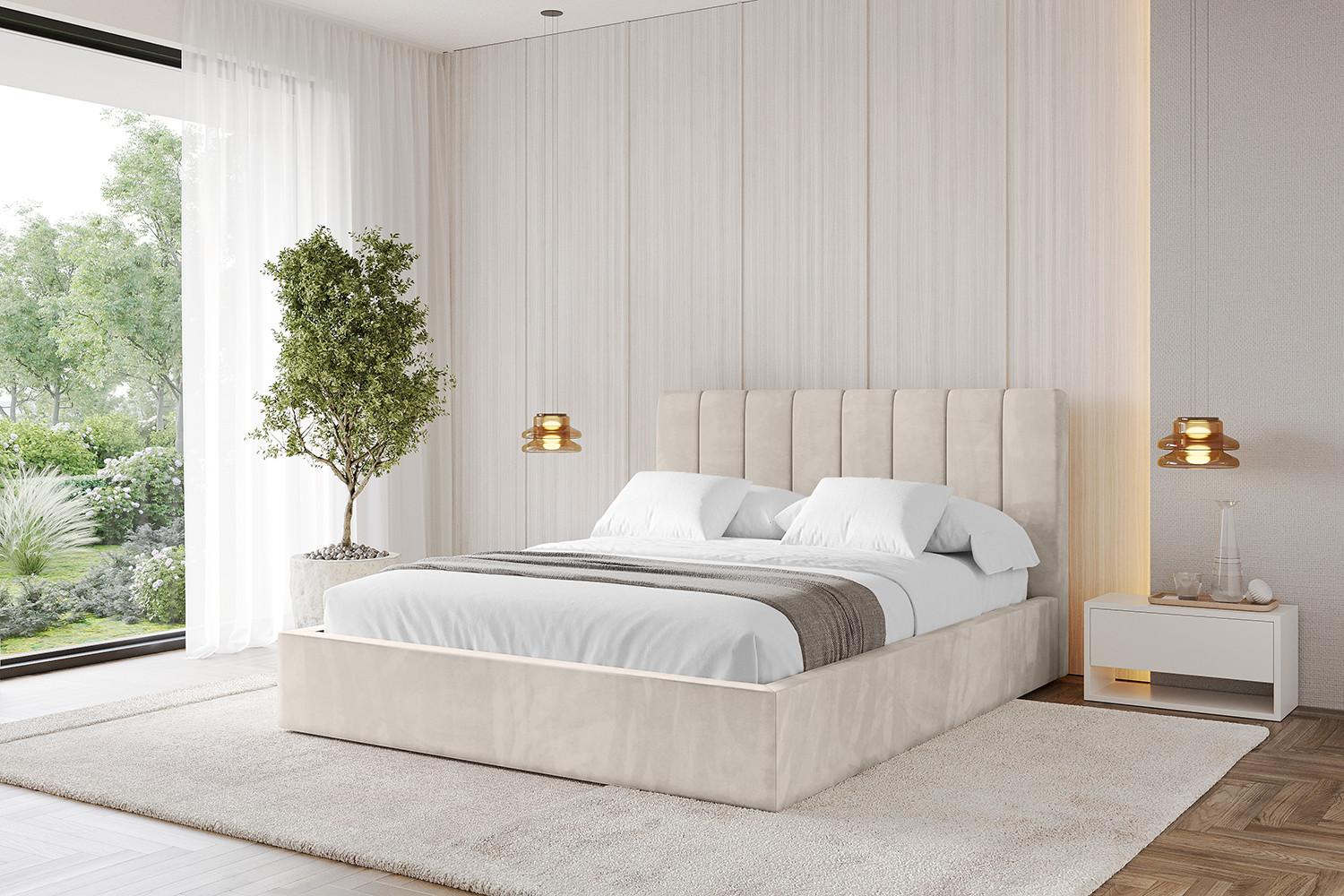 Bett mit Matratze H3/H4 - STERA 160x200 Beige