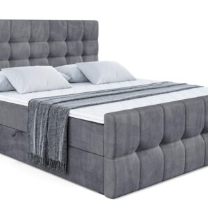 Wohnli Möbelsuche - BOXBETT BERO-Z - 140 x 200 - H3 - Dunkelgrau