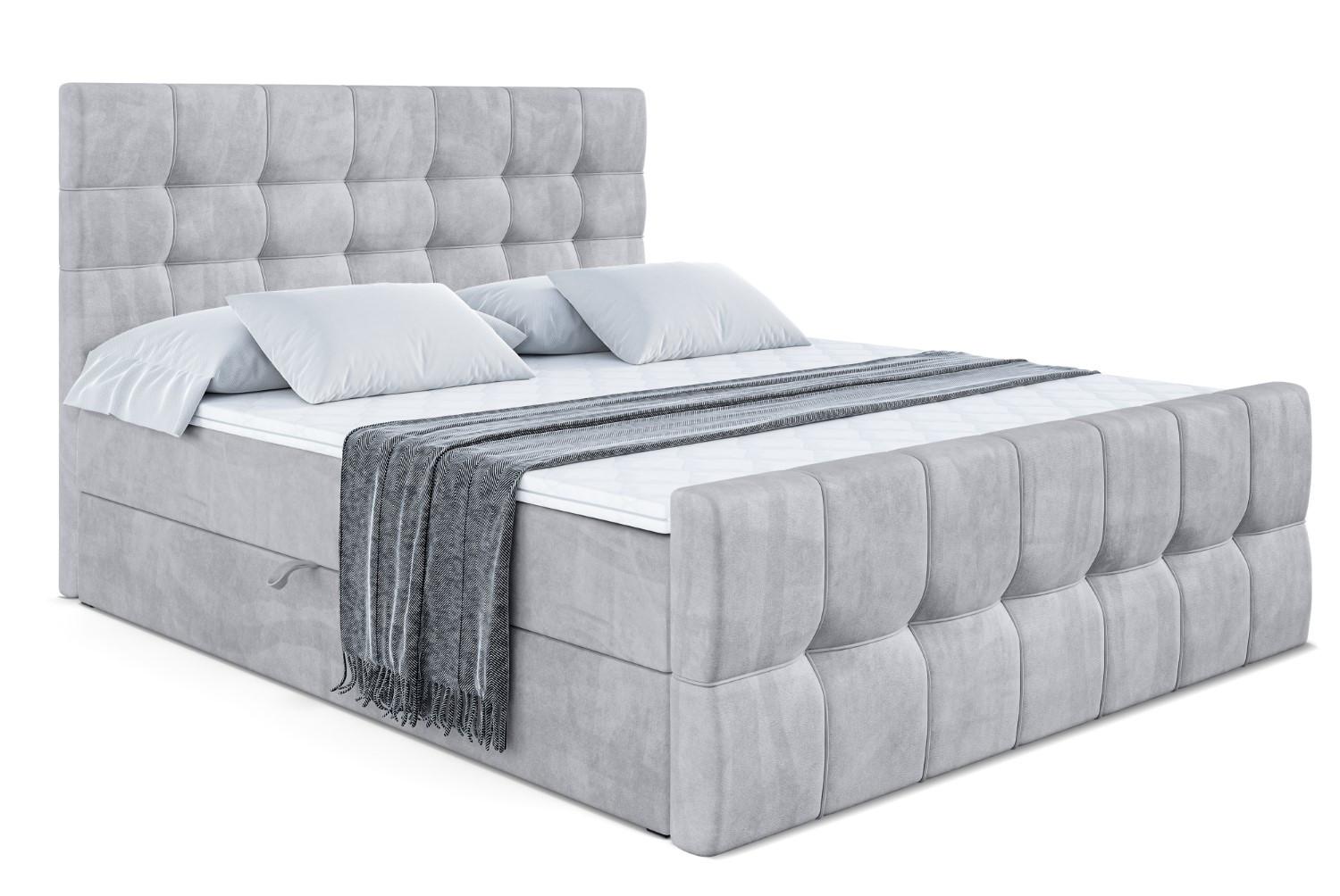 Wohnli Möbelsuche - BOXBETT BERO-Z - 140 x 200 - H4 - Hellgrau