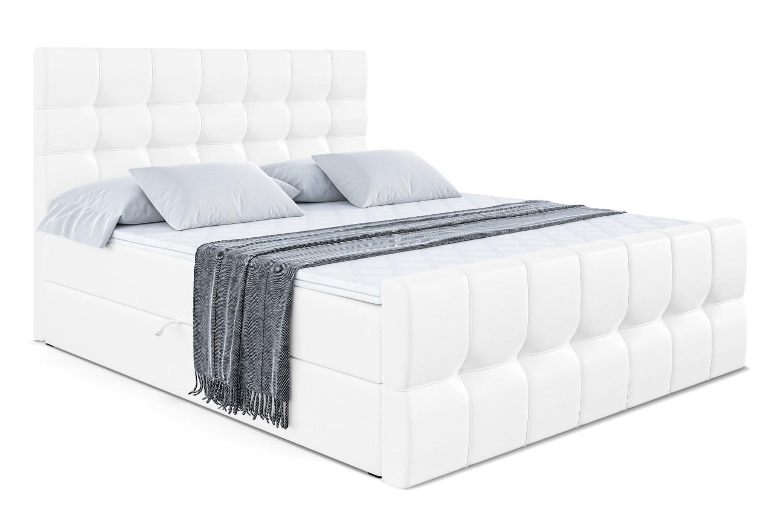 Wohnli Möbelsuche - BOXBETT BERO-Z - 140 x 200 - H4 - Weiß Hochglanz