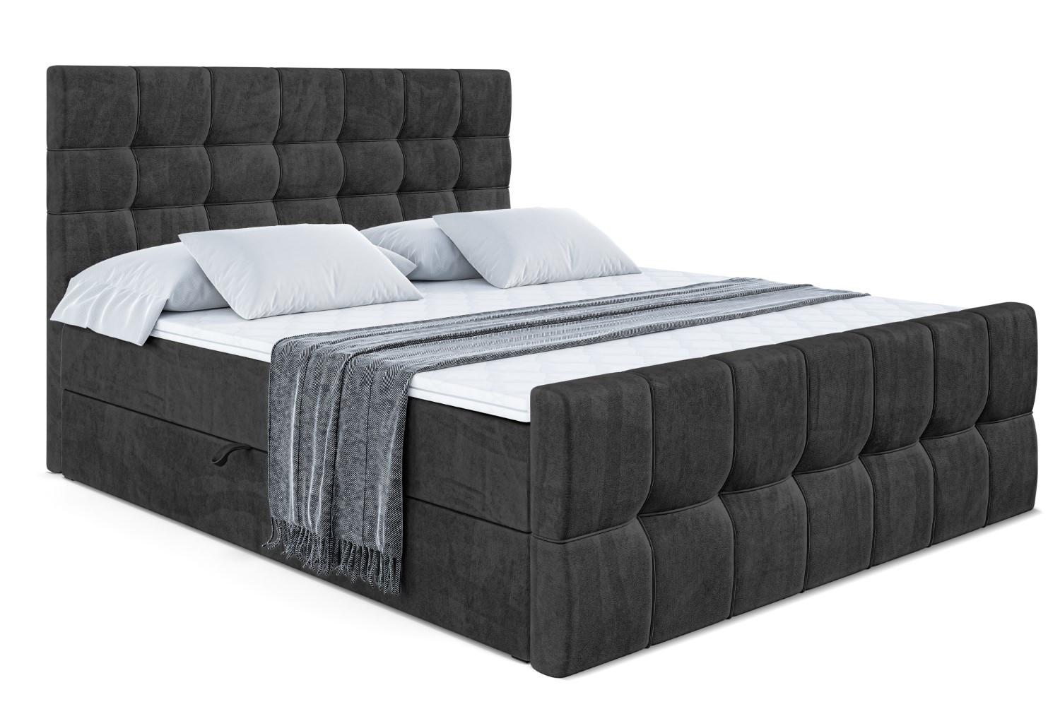 Wohnli Möbelsuche - BOXBETT BERO-Z - 200 x 200 - H3 - Schwarz