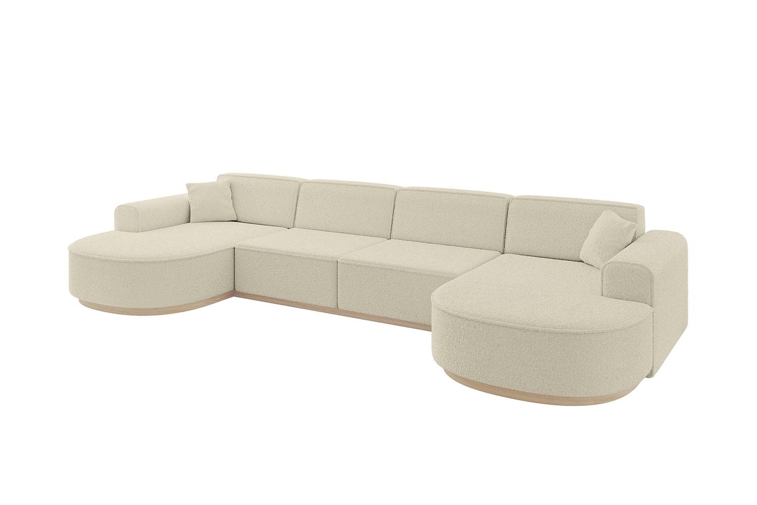 wohnli-moebel-suche-800001616732 Wohnli Möbelsuche - WOHNLANDSCHAFT MARI-U2-v1 - 388x171x83 cm Beige Bouclé