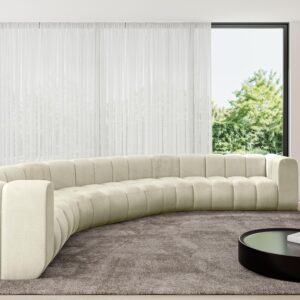 WOHNLANDSCHAFT modulares Sofa Lazro-U1 - 373x373x70 cm Beige Textil ALTDECOR Möbel > Sofas & Couches > Wohnlandschaften > Wohnlandschaften U-Form Beige