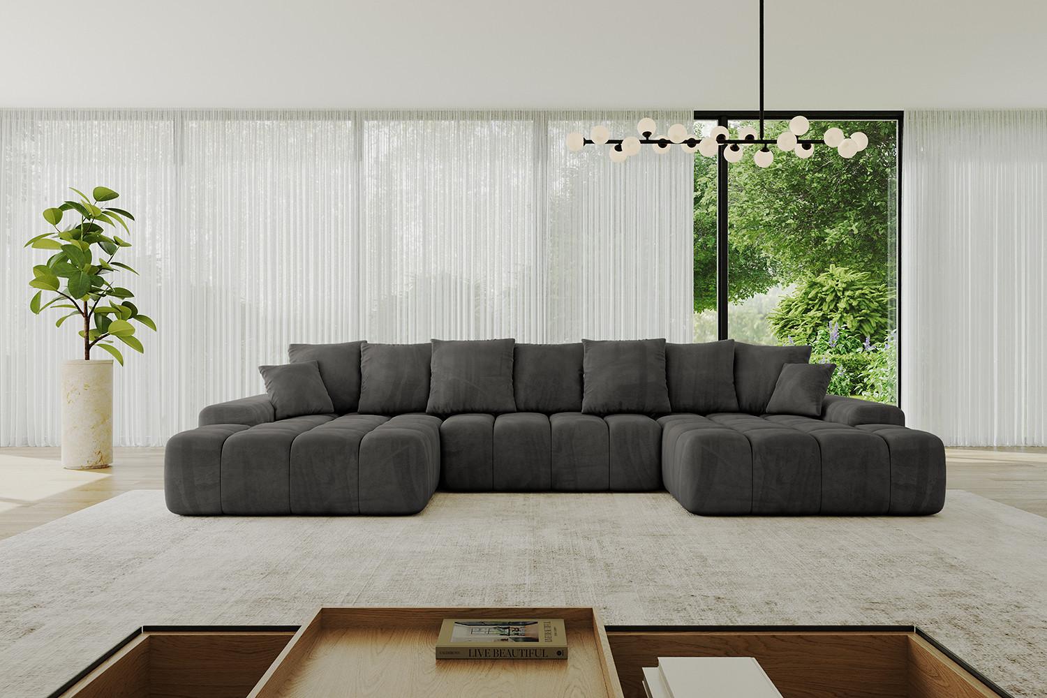 wohnli-moebel-suche-800001616777-1 WOHNLANDSCHAFT ENSI-U - 353x164x69 cm Anthrazit Textil ALTDECOR Möbel > Sofas & Couches > Wohnlandschaften > Wohnlandschaften U-Form Anthrazit