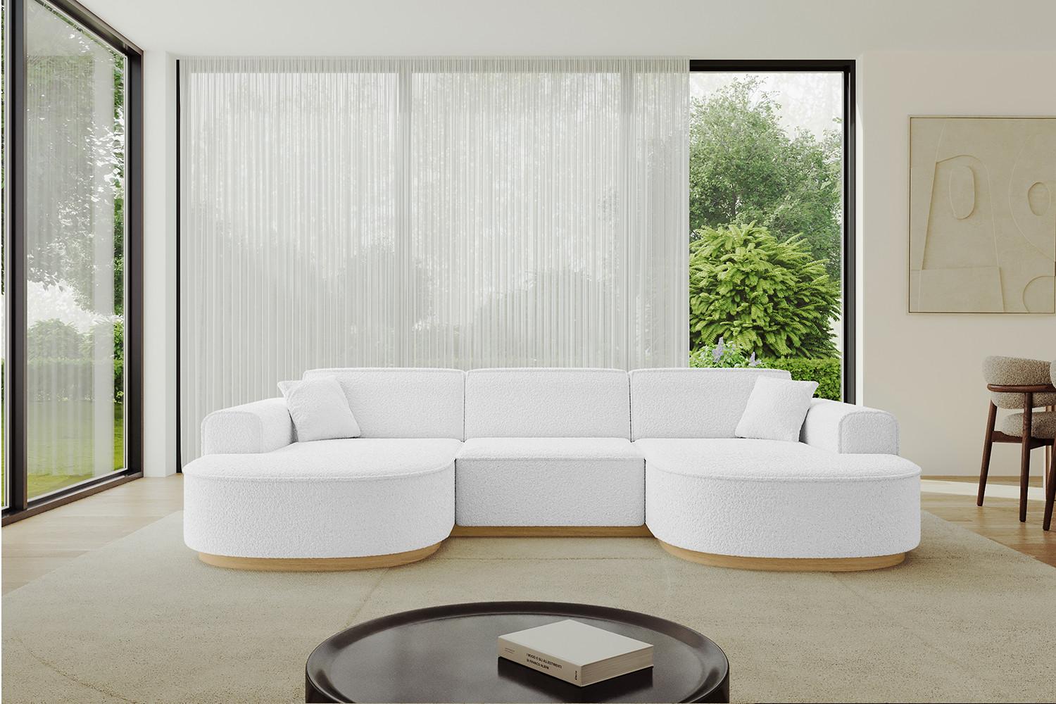 wohnli-moebel-suche-800001616819-1 WOHNLANDSCHAFT MARI-U1-v2 - 303x171x83 cm Weiß Bouclé Textil ALTDECOR Möbel > Sofas & Couches > Wohnlandschaften > Wohnlandschaften U-Form Weiß