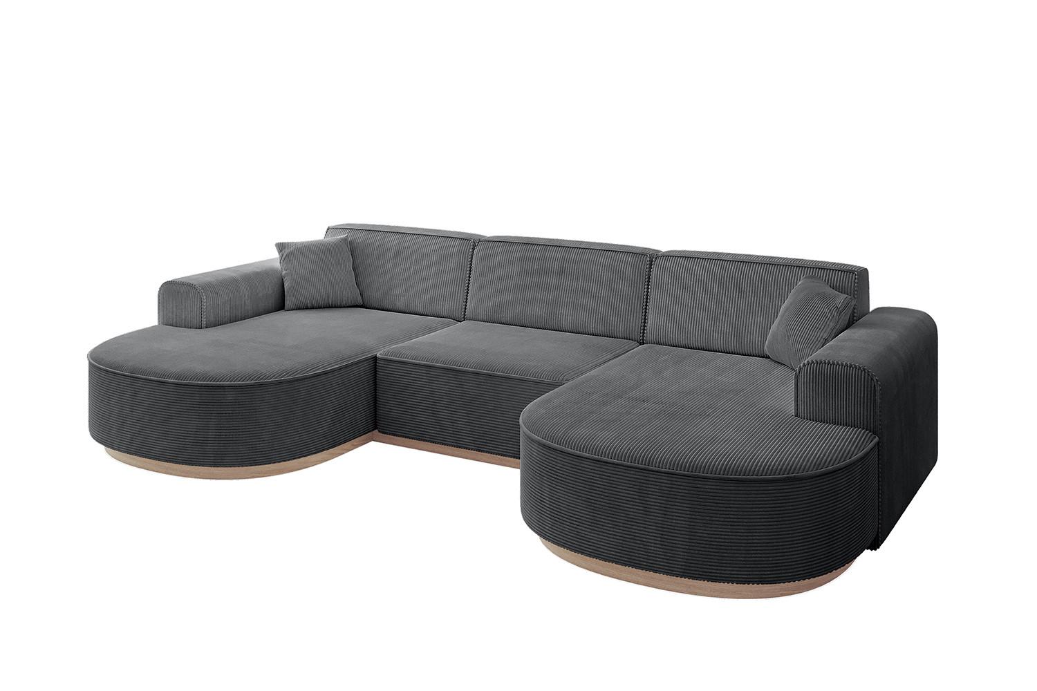 wohnli-moebel-suche-800001616836 Wohnli Möbelsuche - WOHNLANDSCHAFT MARI-U1-v1 - 303x171x83 cm Dunkelgrau Cord