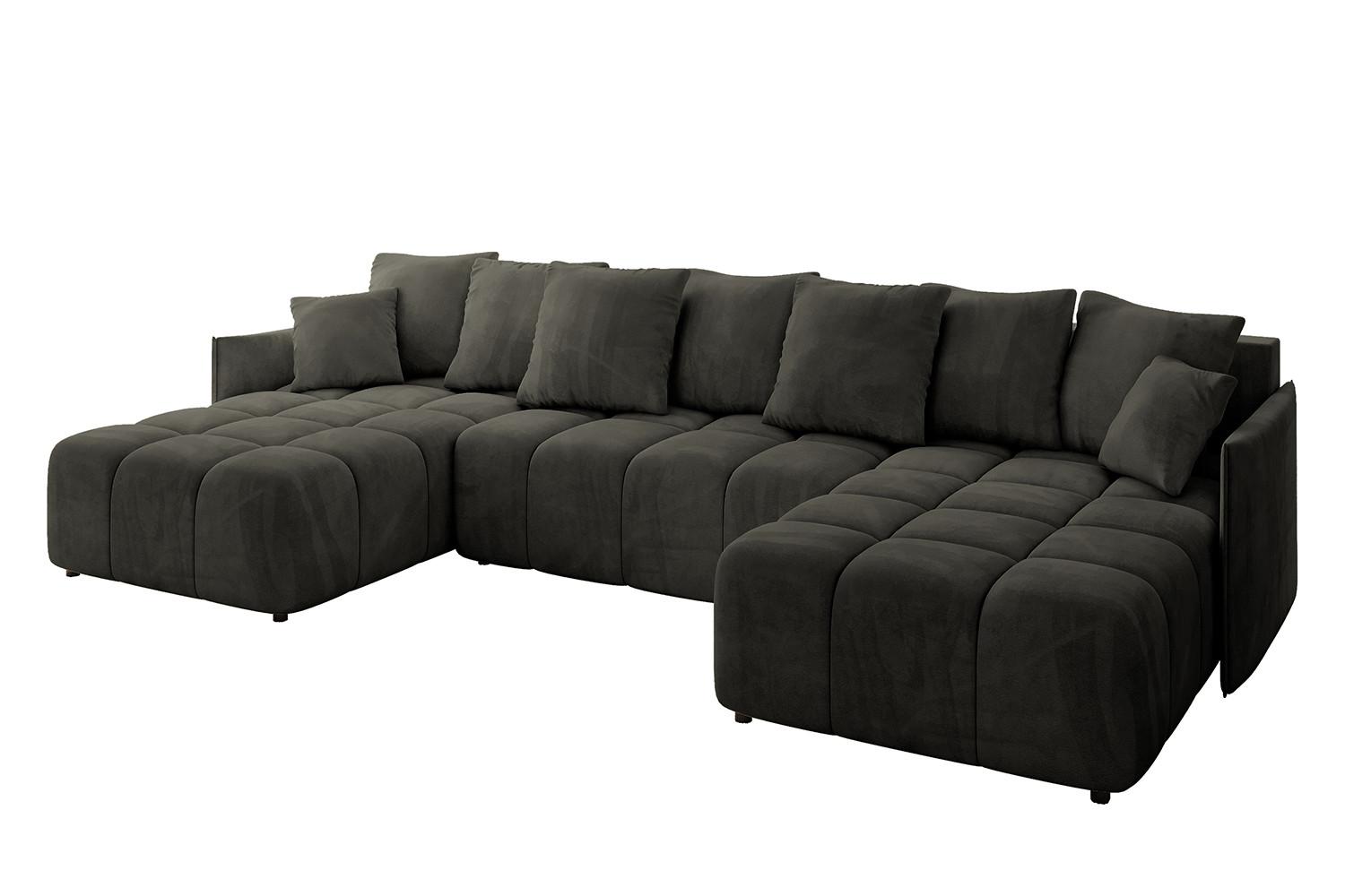 wohnli-moebel-suche-800001616865 Wohnli Möbelsuche - WOHNLANDSCHAFT LONLI-U 355x189x68 Schwarz Velours
